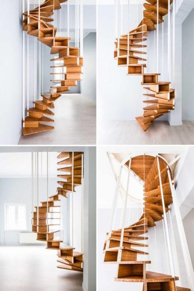 building an outdoor spiral staircase