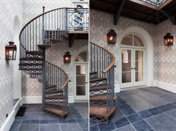 outdoor spiral staircase los angeles